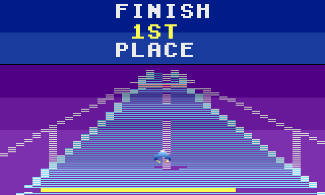 The finish: FINISH, 1st place