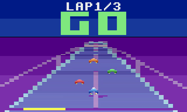 GO: the start of the race with three rivals ahead